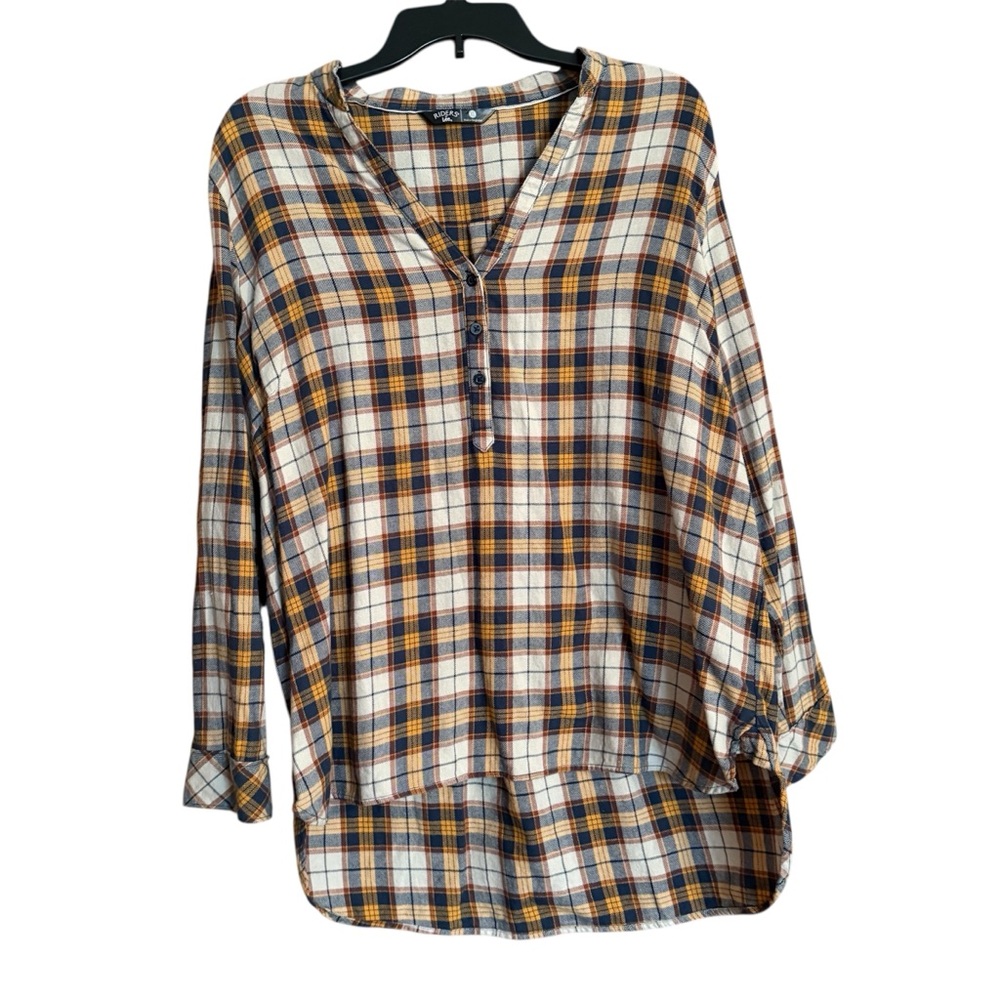 Lee Women's Multicolor‎ Plaid Button-Down Shirt